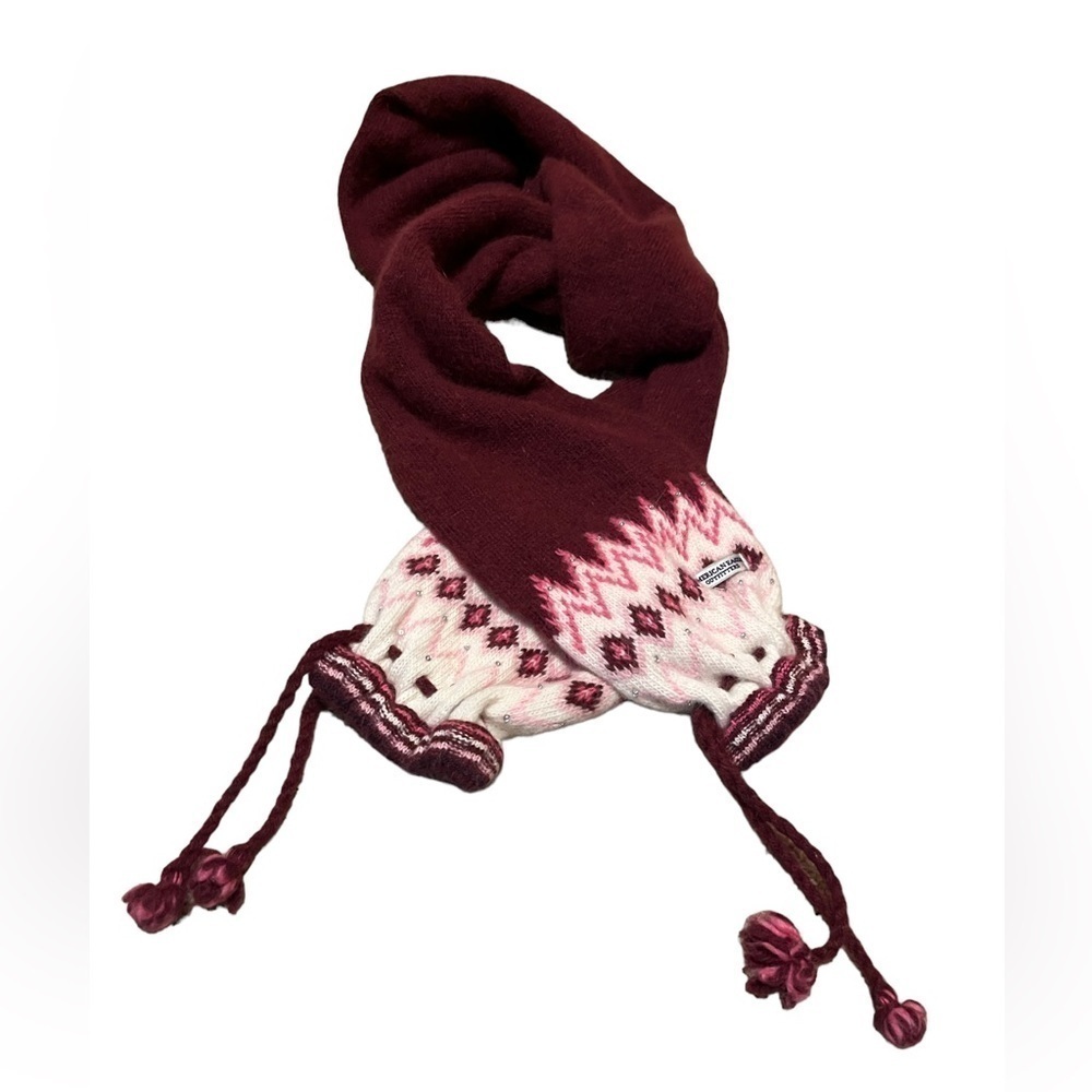 American Eagle Outfitters Scarf with Rhinestones and Tassels